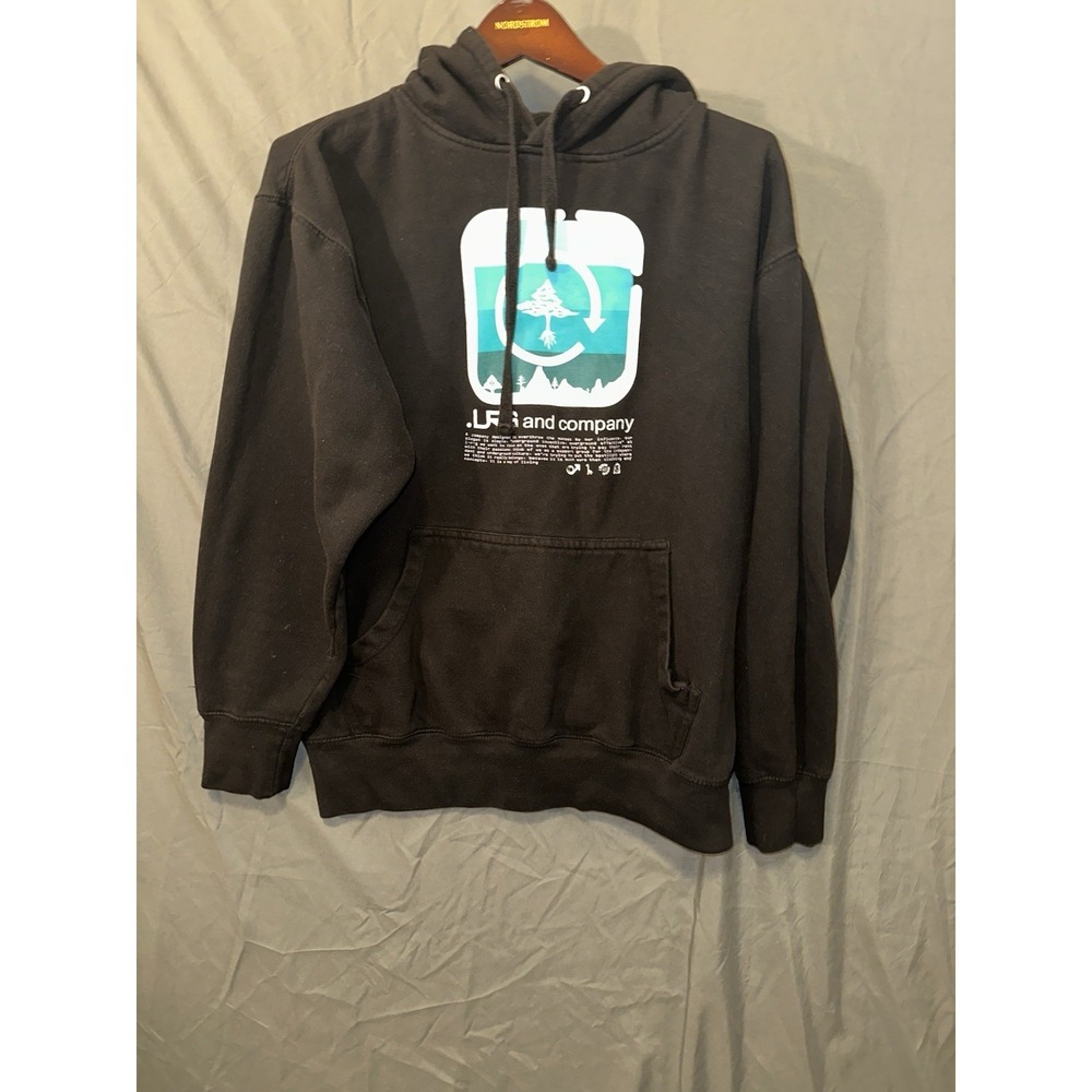 LRG Lifted Research Group Hoodie Mens Medium Black Hoodie Streetwear Classic